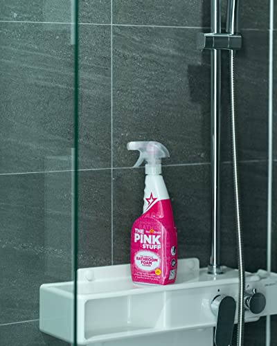 STARDROPS – THE PINK STUFF – MIRACLE BATHROOM FOAM CLEANER 750ML – BATHS, TILES, SOAP SCUM, LIMESCALE, STREAK FREE