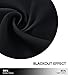 NICETOWN Halloween Blackout Curtain Blinds Window Panels - (Black Color) W52 x L63, Double Panels, Thermal Insulated Blackout Draperies for Living Room