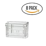 Source One Premium Outdoor Business Card Holder Peel and Stick Clear Unbreakable 
