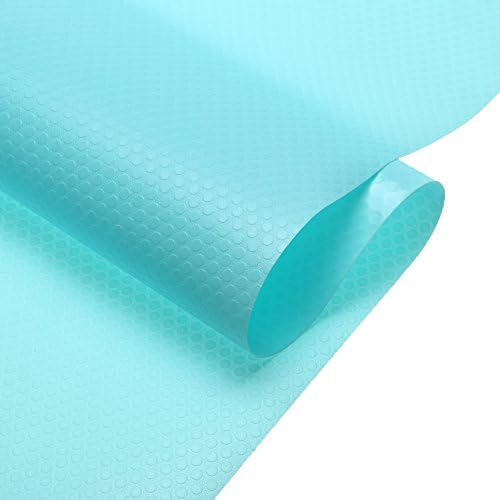 1 Roll Blue Color Non Slip Fridge Refrigerator Shelf Pads Kitchen Drawer Liners, 17.7 Inch x 59 Inch