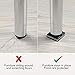 FURNITURE GRIPPERS X-PROTECTOR – PRESCORED NON SLIP FURNITURE PADS - 4 Furniture Pad 4” - Best SelfAdhesive Furniture No Slip Rubber Pads Stoppers – Ideal Furniture Floor Protectors for Your Furniture