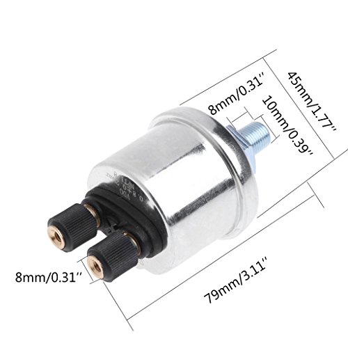 Youngy Universal Oil Pressure Sensor 0 to 10 Bars Generator Transducer Sensor 1/8NPT