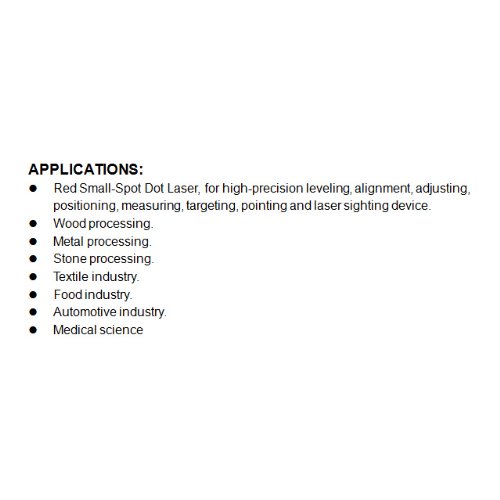 Quarton Laser Module VLM-650-12 LPA (SMALL DOT-SPOT LASER)