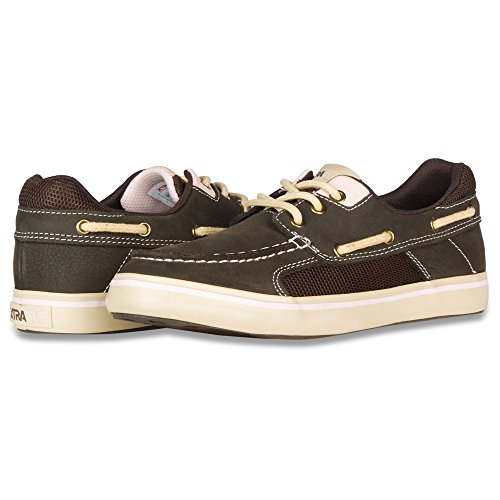 XTRATUF Finatic II Women’s Leather Deck Shoes, Chocolate & Tan (22308)
