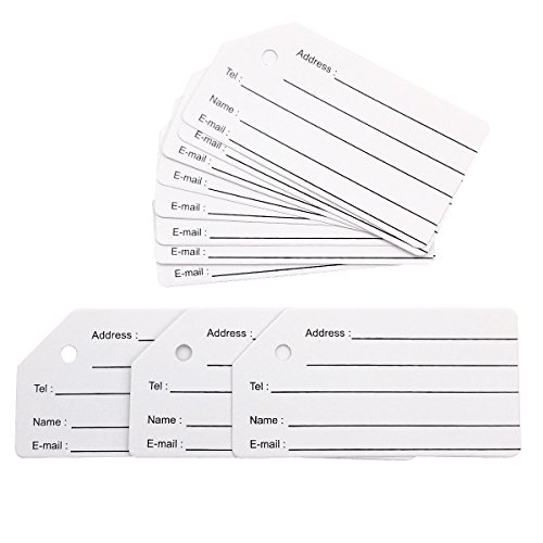 10Pack Name ID Card Blank Fit for Luggage Tags