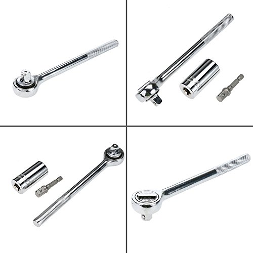 Muttata Universal Socket Wrench Power Drill Adapter Set 7mm-19mm Multi-Function Ratchet Professional Tools