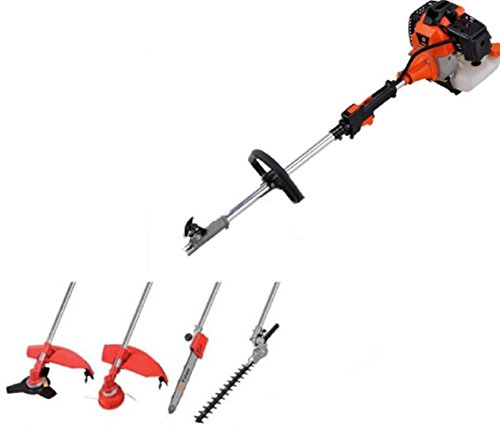 JDM Auto Lights Multi Yard 4 in 1 Pole Saw Chainsaw Hedge Trimmer Line Trimmer Brush Cutter