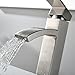 VCCUCINE Contemporary Modern Brushed Nickel Tall Single Handle Bathroom Vessel Sink Faucet, Laundry Stainless Steel Sink Faucet With Two 3/8