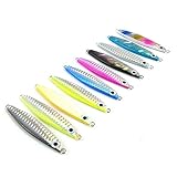 5pcs/lot lure hook 30g/8cm Lure Jigbait Lead Fish Deep Ocean Sea Jigging Fishing Sea Baits Metal Jig