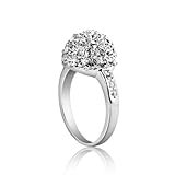 Fashion Plaza Spark Ring with Cubic Zircon Element R50