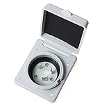 30A RV Power Plug Twist Lock Inlet with 3 Stainless Steel Pins