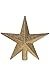 Clever Creations Christmas 8 Inch Tree Topper Glittered Star Decoration, Glitter Treetop Holiday Home Décor, Gold