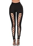 Dearlovers Womens Lace Up Front Workout Stretch Leggings