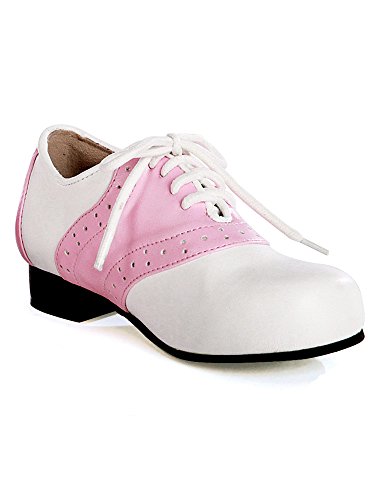 Pink and White Saddle Shoes