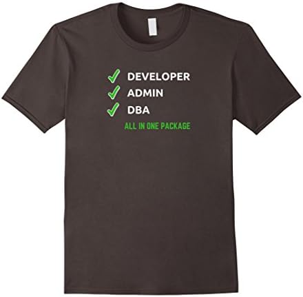 Mens Developer, Admin, DBA All in One Package XL Asphalt