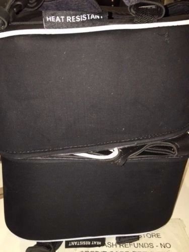 MOTORCYCLE LARGE TWO PIECE STUDDED PVC SADDLEBAG CRUISER STYLE