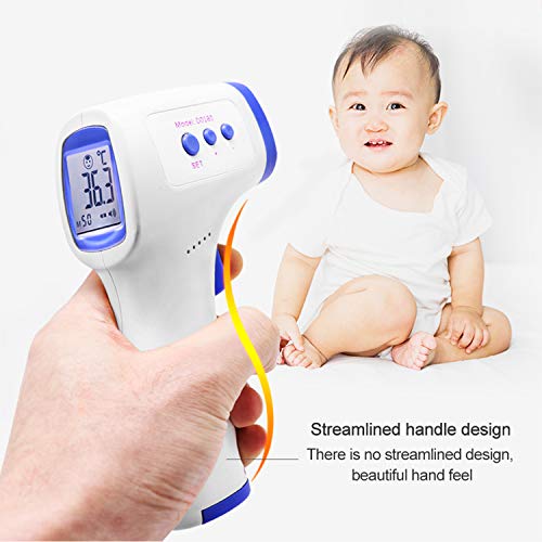 LOCEN Forehead Ear Thermometer Digital Medical Infrared Body Temporal Thermometer for Baby Kid Adult