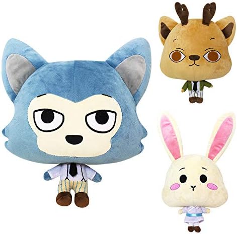 12" Stuffed Plush Toy Animals Rabbit Wolf beastars Animals Doll Funny Louis Doll Legoshi Plush Gift (Wolf)