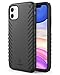 EUASOO iPhone 11 case, Shockproof Hard PC+ Soft TPU Double Protection, Stylish Slim Lightweight Non-Slip Cover Case, Support Wireless Charging, Only Compatible for 2019 iPhone 11 6.1 Inch (Black)