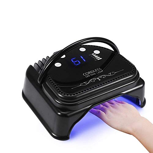 UV Nail Lamp Filfeel LED Nail Dryer Machine Cordless Rechargeable LED Nail Lamp Nail Dryer Machine For All Nail Gel with Smart Sensor Manicure Tools(US Plug)