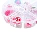 Aneco 16 Pairs Jewelry Clip on Earrings Girls Play Earrings Princess Earring Dress up Accessories for Party Favor Packed in 2 Clear Boxes