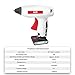 KeLDE USB Rechargeable Full Size Hot Glue Gun, 30Sec Quick Heat Up Cordless Hand Glue Gun With 20pcs 0.6x0.27” Glue Sticks Set, Fine Tip Nozzle