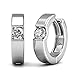 Hoop Loop Earrings for Women 18K White Gold Plated Gift for Women Mother Wife Girl Mother's Day Gift