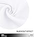 NICETOWN White Window Curtain Panels - 50% Light Blocking Curtains for Bedroom & Dining Room Window (Set of 2, 42 inches x 63 inches)
