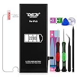 DEJI Battery for iPhone 6s, 2200mAh High Capacity Replacement Battery 0 Cycle, Professional Full Set Tool Kits with Instruction and Screen Protector -[2 Year Warranty]