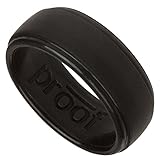Proof Men's Silicone Wedding Ring, 9 - Black