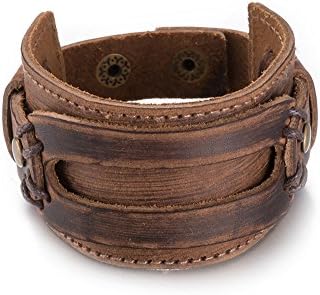 Fashion Unisex Charms Jewelry Antique Bronze Leather Popular Geometry Rope Chain Bracelets