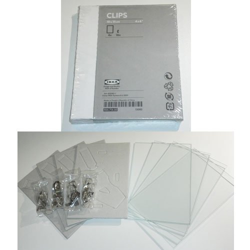 Ikea Clips Set of 4 Glass Frames 4" X 6" Buy Online in UAE. Home