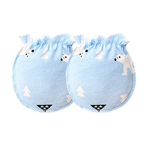 Adeimoo Baby Cotton Gloves Newborn Infant Toddler No Scratch Mittens (6 pair D) - Thumbnail 3