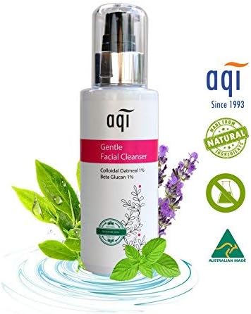 AQI Facial Cleanser | Exfoliating Cleanser for Women & Men |Soap Free Natural & Ultra Cleansing Face Cleanser/Facial Pore Cleanser/Colloidal Oatmeal Face Cleaner- 4.2 fl oz/125ml - Made in Australia