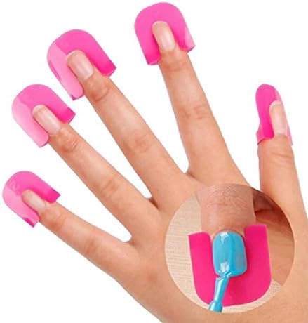 LB-26 Pcs/lot Nail Polish Edge Anti-Flooding Plastic Template Clip Manicure Tools Set