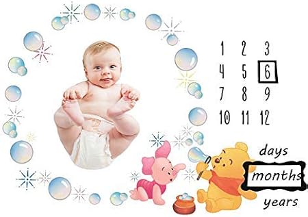 winnie the pooh milestone blanket