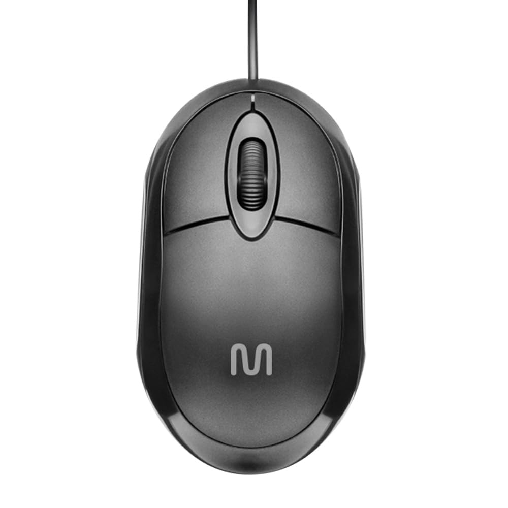 Mouse com Fio Multi Classic Box USB 1200 DPI com Design Compacto e Cabo de 1,2m – Preto MO300