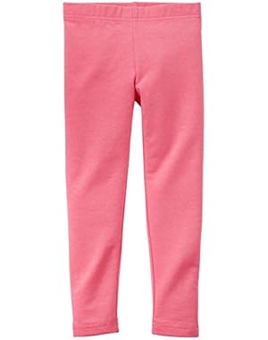 Girls Neon Leggings, Pink