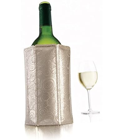 Kühlmanschette 'WINE' - speziell für Mineralwasser- und Weinflaschen, Aktivkühler, ohne Eis, nach 5 Minuten gekühlt, Aufbewah