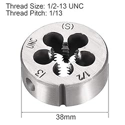 uxcell 1/2"-13 UNC Round Die, Machine Thread Right