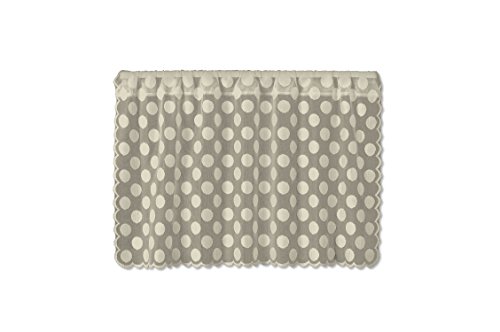 Heritage Lace Cafe Tier, 42 by 24-Inch, Polka Dot
