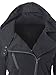 Choies Women Gray Zip Up Fleece Slim Fit Hooded Coat Warm Pocket Hoodie Jacket M