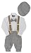 G284 Boys Vintage Knickers Outfit Suspenders (Large/12-18 Months, Black/White)
