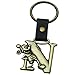 Mickey Mouse Letter N Brass Key Chain