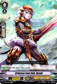 Cardfight!! Vanguard - Crimson Lion Cub, Kyrph - V-EB03/049EN - C - V Extra Booster 03: Ultrarare Miracle Collection