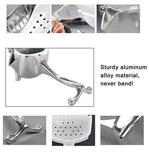 Top Rated Metal Lemon Lime Squeezer - Manual Citrus Press Juicer - Alloy Lemon Squeezer Hand Press for Grapefruits Orange