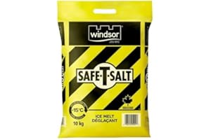 Windsor ICE MELT Snow and Ice Melter Salt for Driveways and Sidewalks 10kg Safe-T-Salt Rock Salt, Snow Salt and Sidewalk Salt