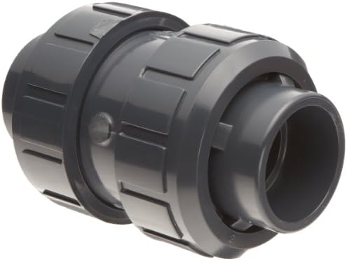 True Union PVC Check Valve, EPDM Seat, 2" Socket Weld & NPT Female Convertible