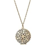 Essential Oils Diffuser Locket Necklace (Antique Bronze Finish) Aromatherapy