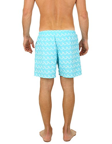 Uzzi Men's Bimini Swim Trunks Aqua S